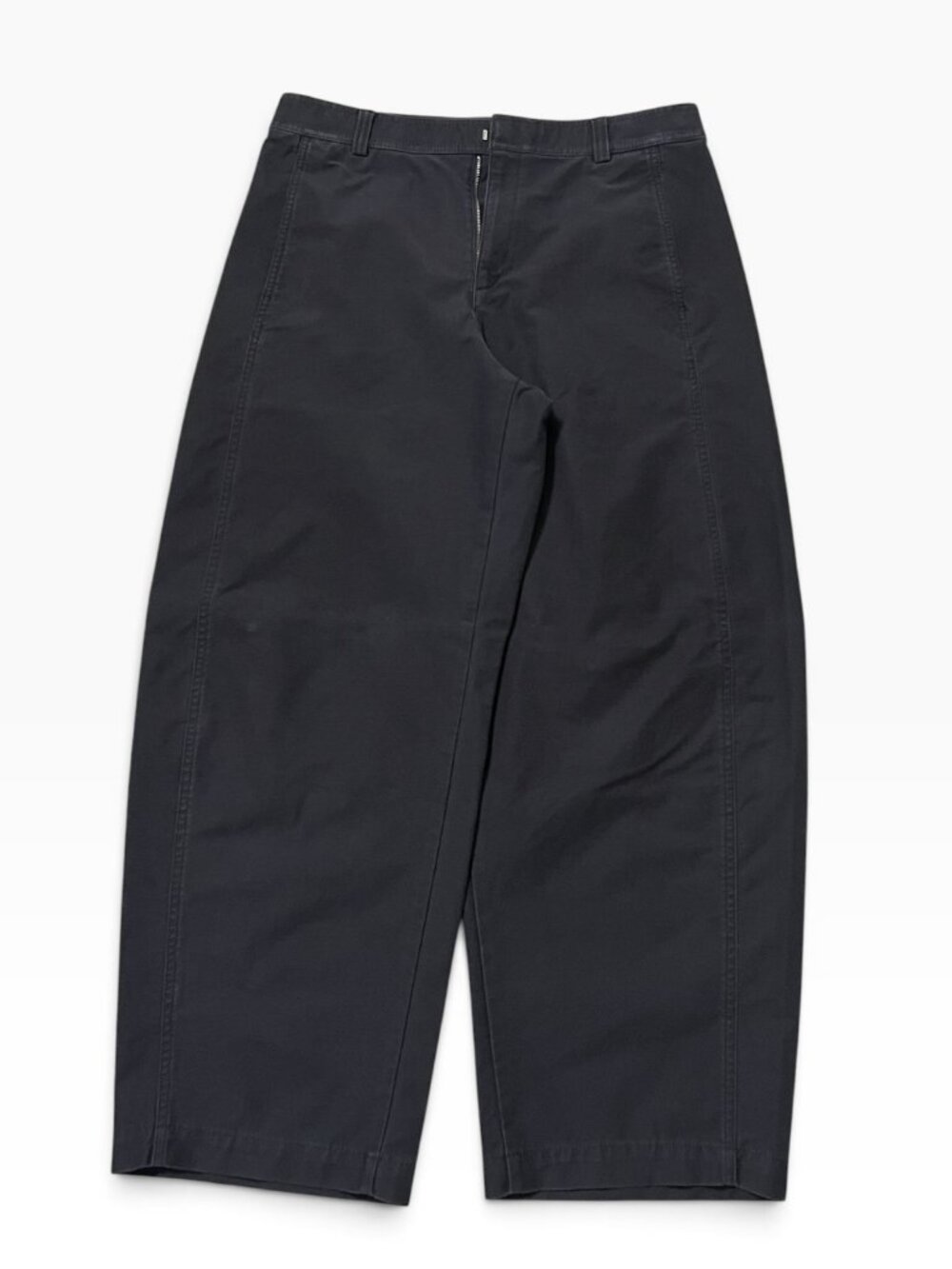 Uniqlo Black Wide Leg Pants Size L Utility Cargo Casual Workwear Trousers